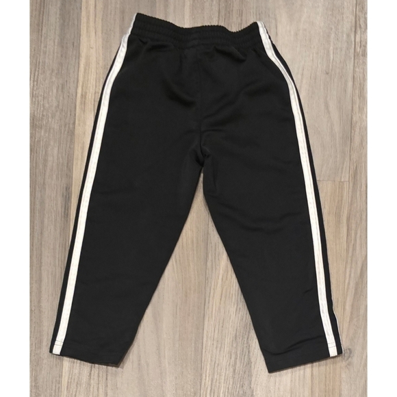 Adidas Black Sweatpants with White Stripes Size 2T - Picture 2 of 5